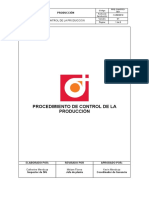 PRD - CIM-PRO-001 Procedimiento de Control de La Producción