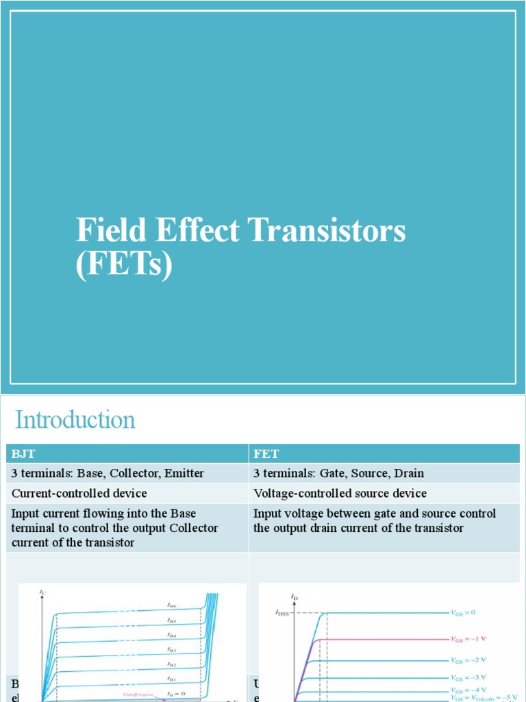 Understanding the Operation and Characteristics of Junction Field Effect Transistors (JFETs