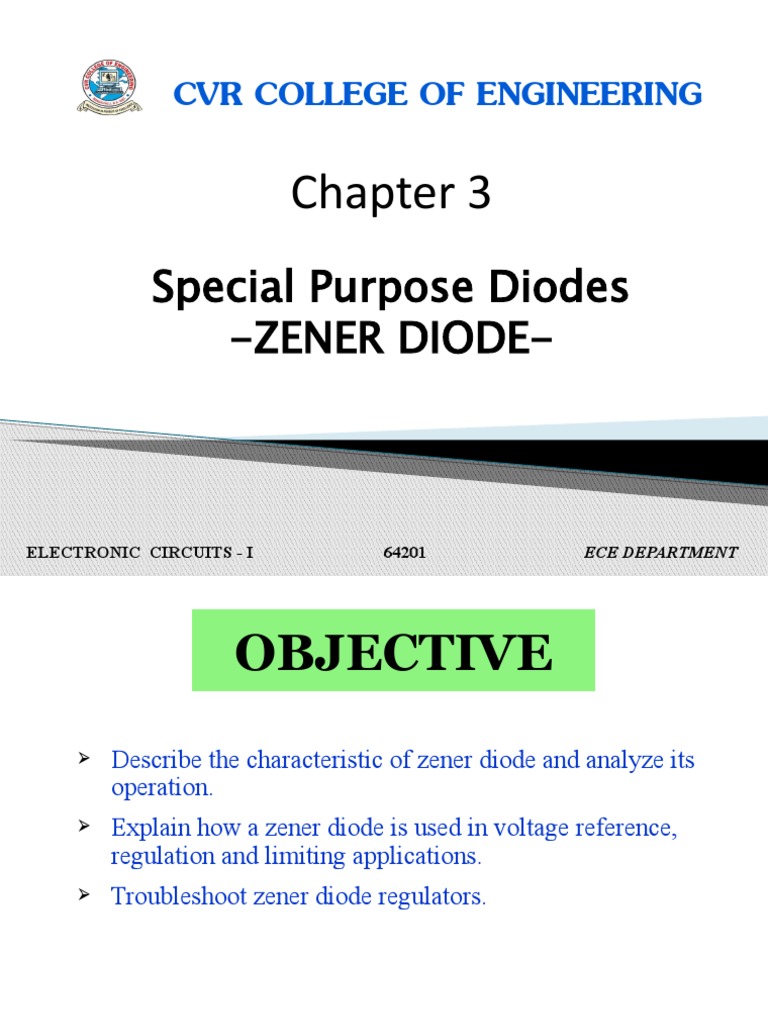 Zener Diode Characteristics and Applications | PDF | P–N Junction | Diode