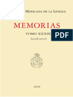 Memorias - Tomo XXXIII - 2006-2007 PDF