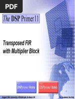 The DSP Primer11: Transposed FIR With Multiplier Block