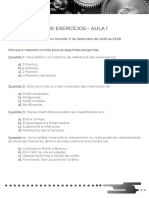 Lista de Exercicios Aula 1