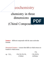 Stereochemistry: Chemistry in Three Dimensions (Chiral Compound)