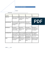 Pie Chart Rubric