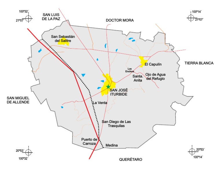 Mapa de San José Iturbide | PDF