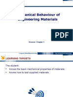 Mechanical Behaviour of Engineering Materials: Groover: Chapter 3