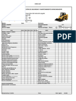 Checklist inspección minicargadora