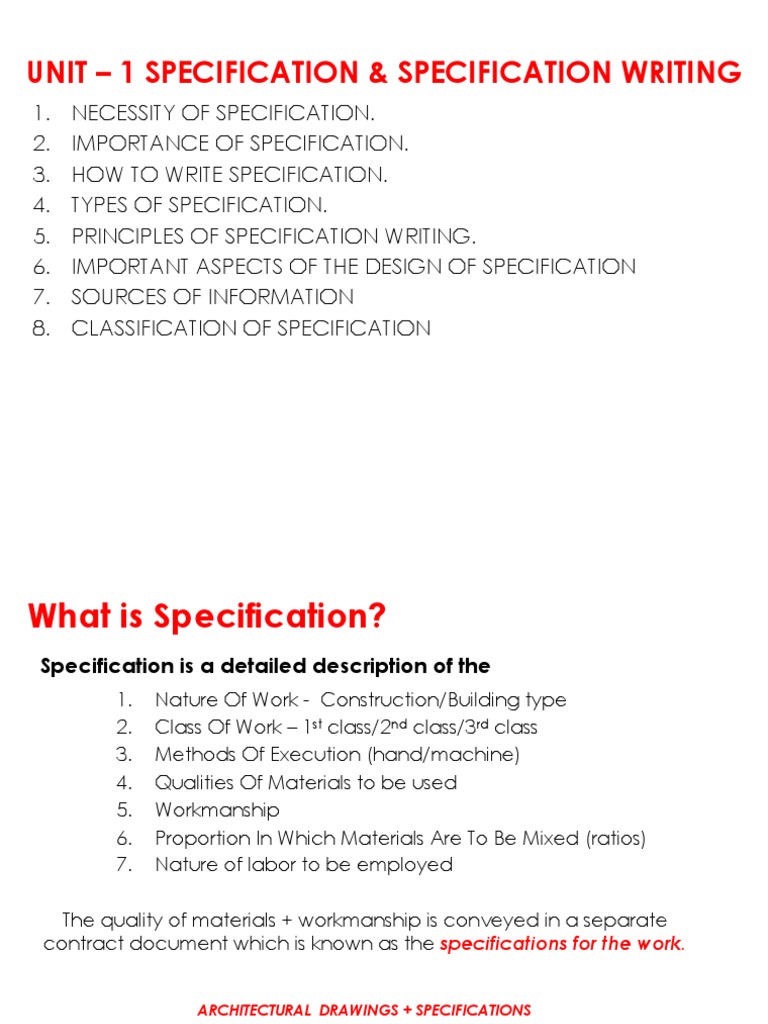 Specification Estimation and Valuation | PDF | Specification (Technical ...
