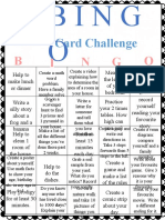 Card Challenge: B I N G O
