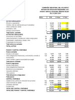 Analisis Vertical y Horizontal Compañia Industrial Del Atlantico