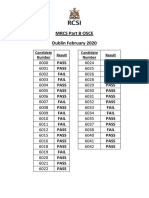 MRCS Part B February 2020