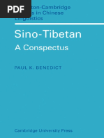 Benedict Paul K Sino Tibetan A Conspectus Pdf Tone Linguistics Consonant