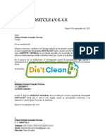 Nombramiento Distclean Sas Gerente General