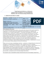 Syllabus Del Curso Biotecnologia Alimentaria