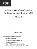 A Simple One-Pass Compiler (To Generate Code For The JVM)