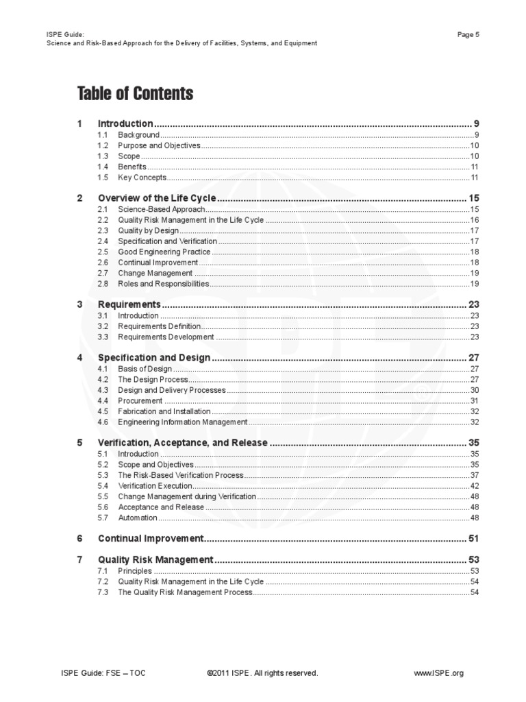 ISPE Guide Science and RiskBased Approach For The Delivery of
