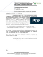 INFORME N° 036-2020 REASIGNACION DEL PERSONAL DE VIGILANCIA  MES DE MARZO 2020