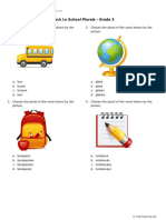 Back To School Plurals Grade 3 PDF