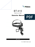 Operator Manual: Head-Worn Light