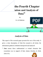 Writing The Fourth Chapter " ": Presentation and Analysis of Data