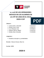 El Uso de Los Operadores Moviles en Los Alumnos de La Utp de Lima en El Ciclo 2020-Ii CGT