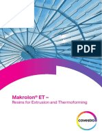 Makrolon ET - Resins For Extrusion and Thermoforming
