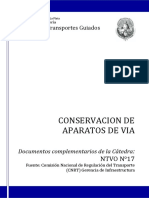Conservación Aparatos Vía CNRT NTVO 17