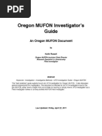 UFO Investigators Guide | PDF | Ufology | Unidentified Flying Object