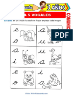 Las 5 Vocales para Niños de 3 Años