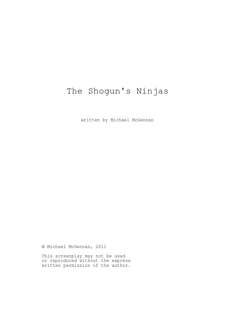 The Shogun's Ninjas | PDF | Leisure