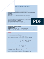 Transfert Thermique - Etude D'un Tuyau