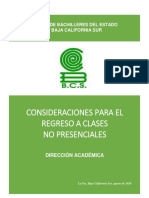 Consideraciones Regreso A Clases PDF