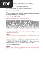 Ritual de Quince Años | PDF | Misa (liturgia) | eucaristía