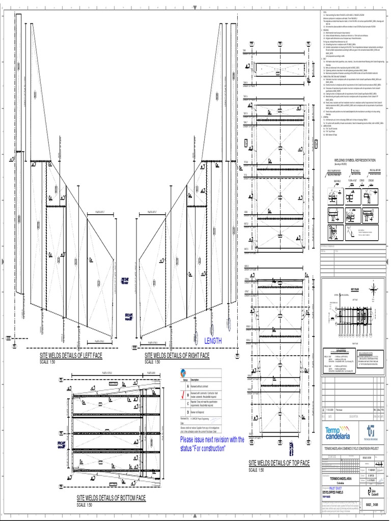 Length: Site Welds Details of Left Face Site Welds Details of Right ...