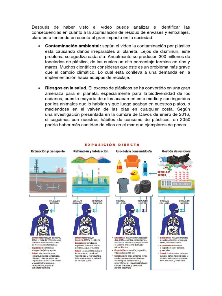 Consecuencias Sobre La Acumulación de Residuos de Envases y Embalaje1 ...