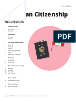 Canadian Citizenship: Living in English
