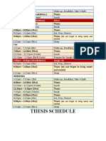 Thesis Schedule: 12:00nn - 1:10pm (1hr&30min) Ethics