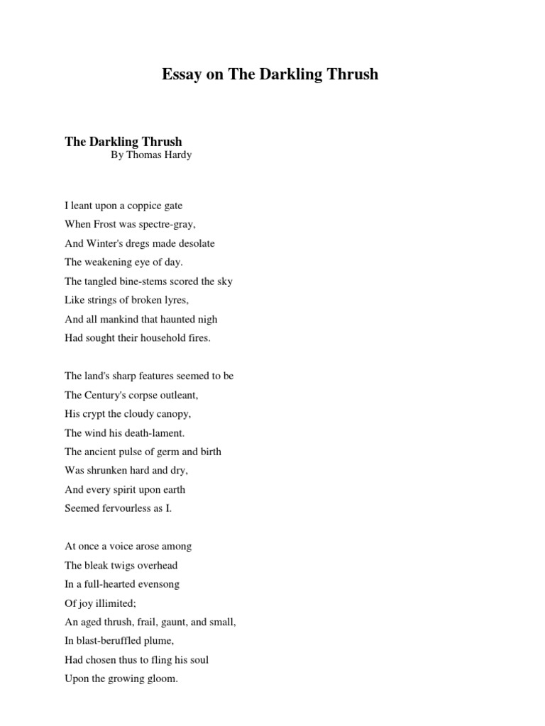 The poetry of hardy critical essays picture