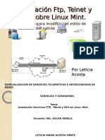 Instalación Ftp, Telnet y SSH sobre Linux