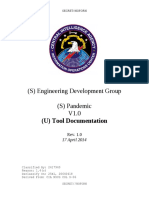 (S) Engineering Development Group (S) Pandemic V1.0: (U) Tool Documentation