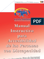 Manual Instructivo para Accesibilidad de Las Personas Con Discapacidad