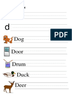 Dog Door Drum Duck Deer: The English Alphabet
