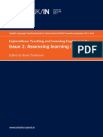 Explorations Teaching and Learning English in India Issue 2 Assessing Learning - British Council