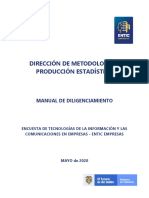 Manual Diligenciamiento ENTIC EMPRESAS PDF