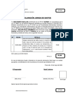 18.- Modelo de Declaracion Jurada Firmada Por El Que Presta El Servicio y El Director