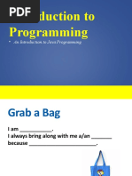 An Introduction To Java Programming