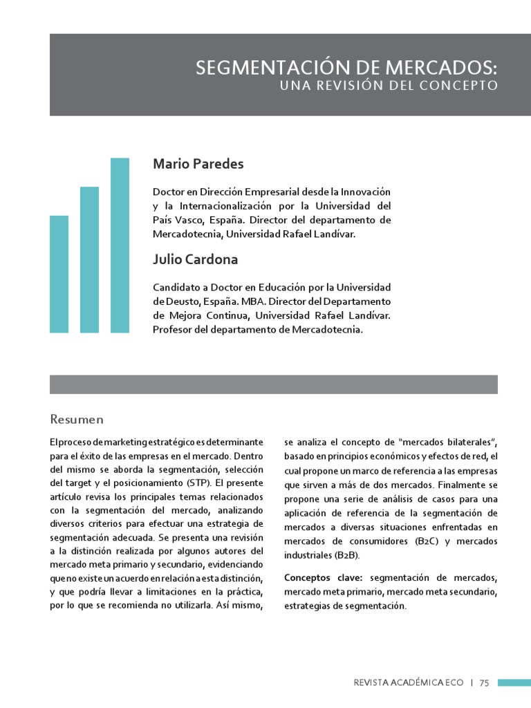 Estrategias de Segmentación de Mercados | PDF | Marketing | Producto ...