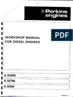 Workshop Manual For Perkins 4.108M, 4.107M and 4.99M Diesel Engines - Compressed PDF