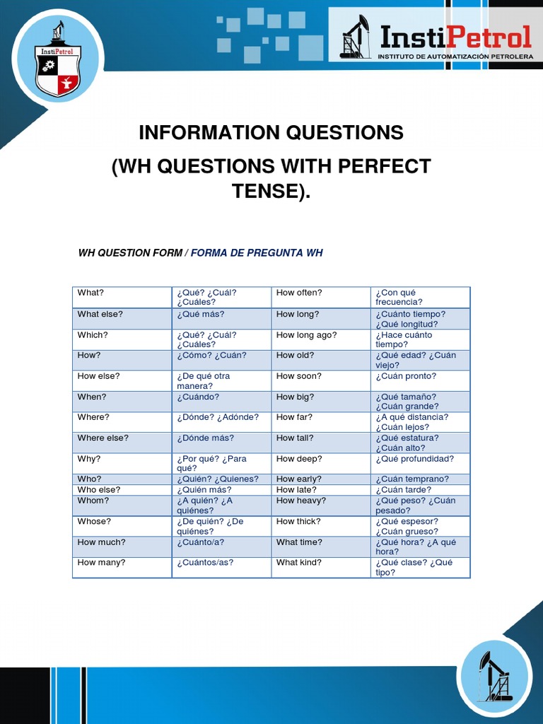50 Preguntas en Presente Perfecto | PDF