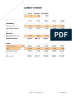 Hotel Revenue Projection Template V 1.1